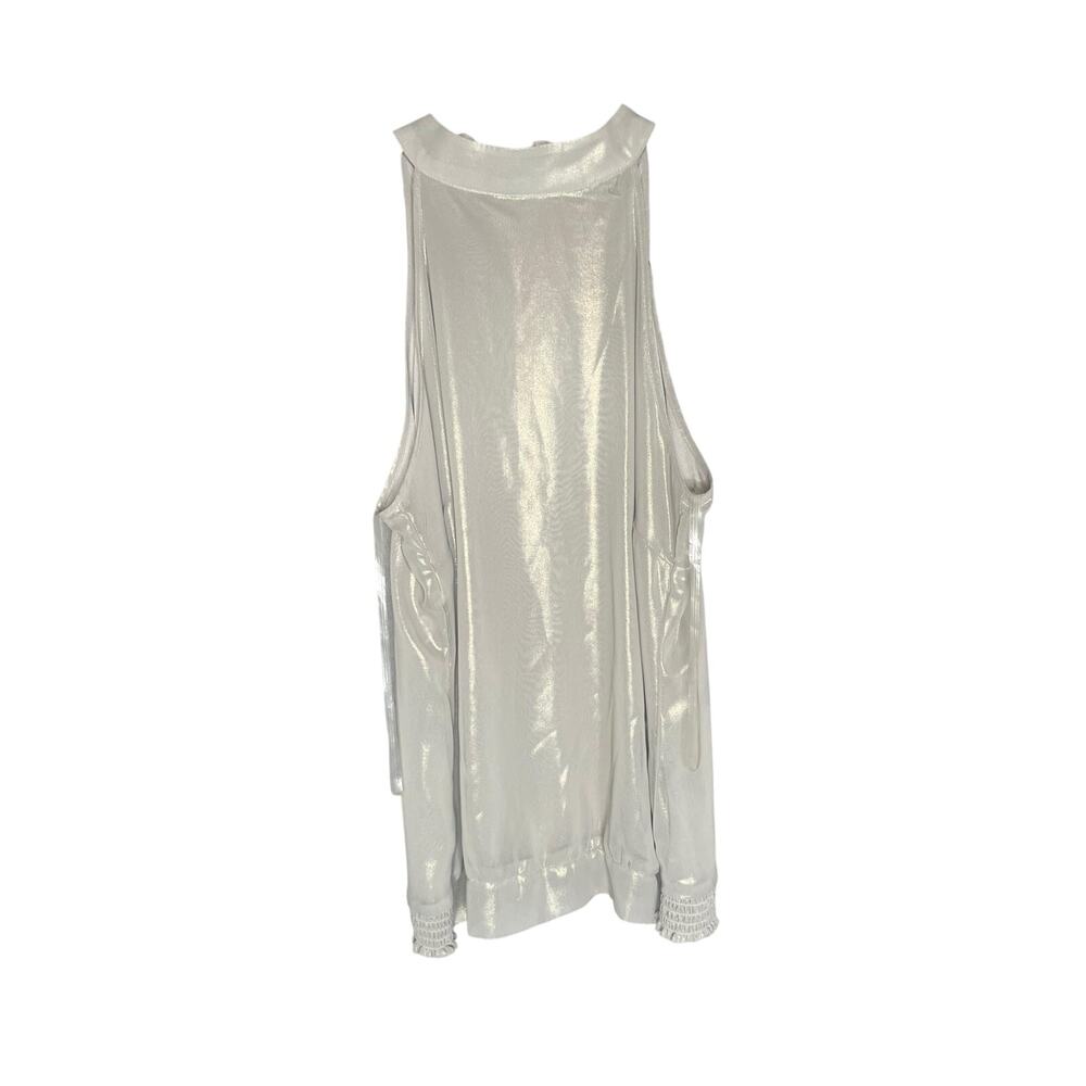 Worthington Gray Fit & Flare Sleeveless Mini Dress Medium
